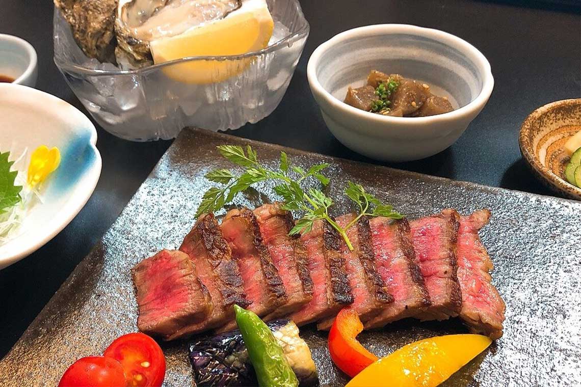 峠下牛ロースステーキ御膳