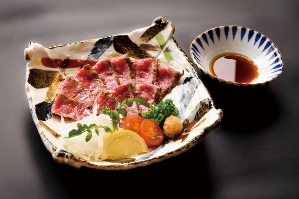 峠下牛炙り ぽん酢