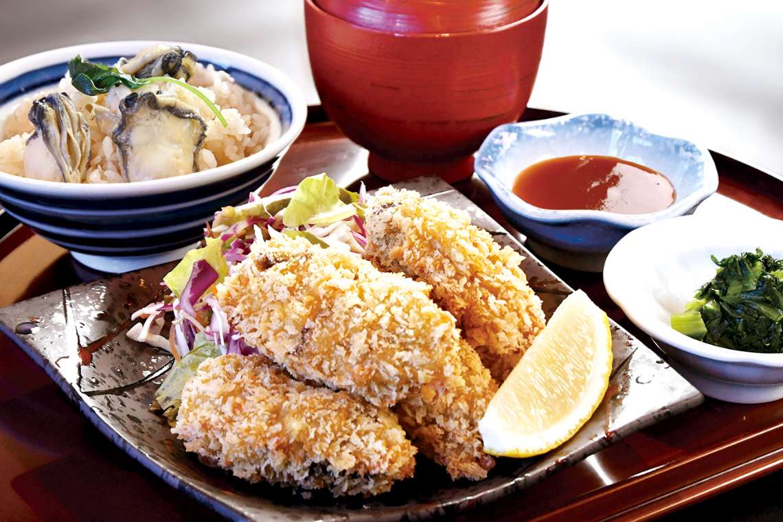 かきフライランチ