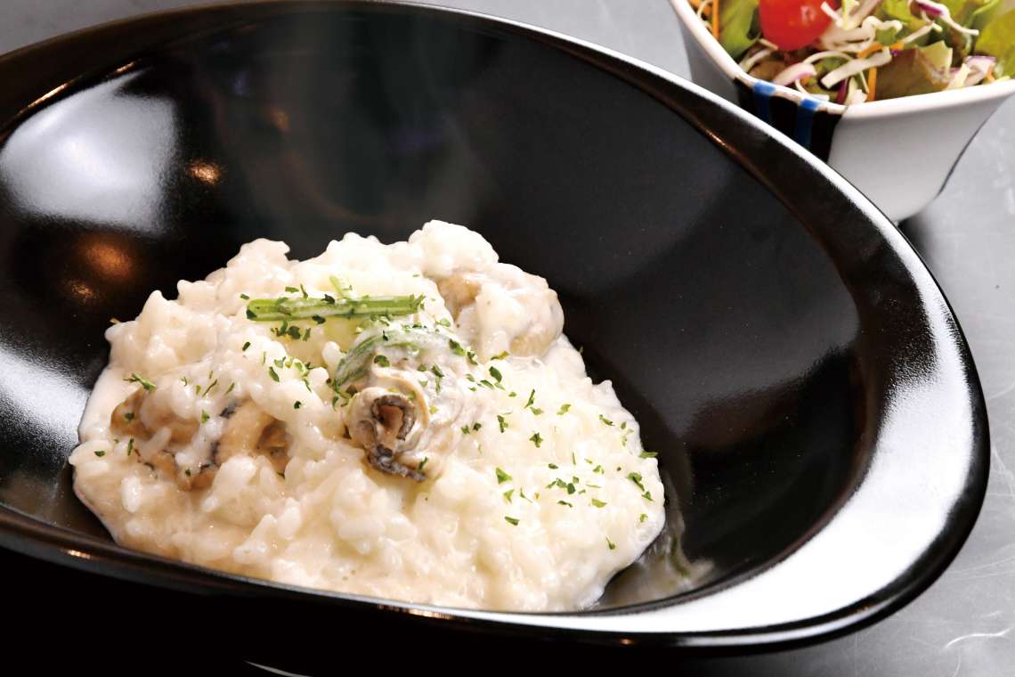 かきのクリームリゾットランチ