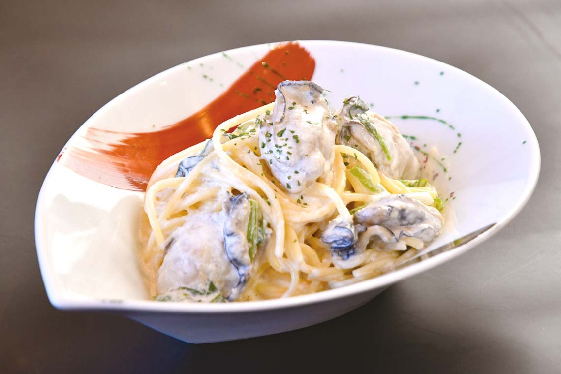 かきのクリームパスタ
