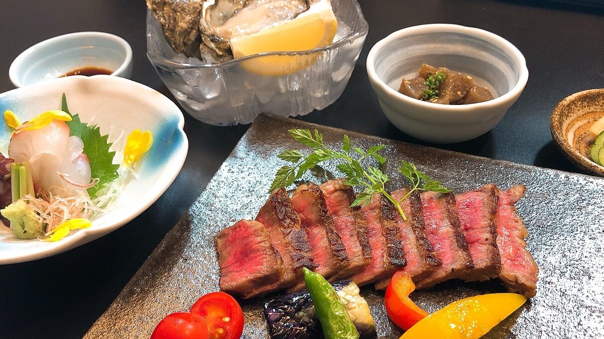 峠下牛ロースステーキ御膳