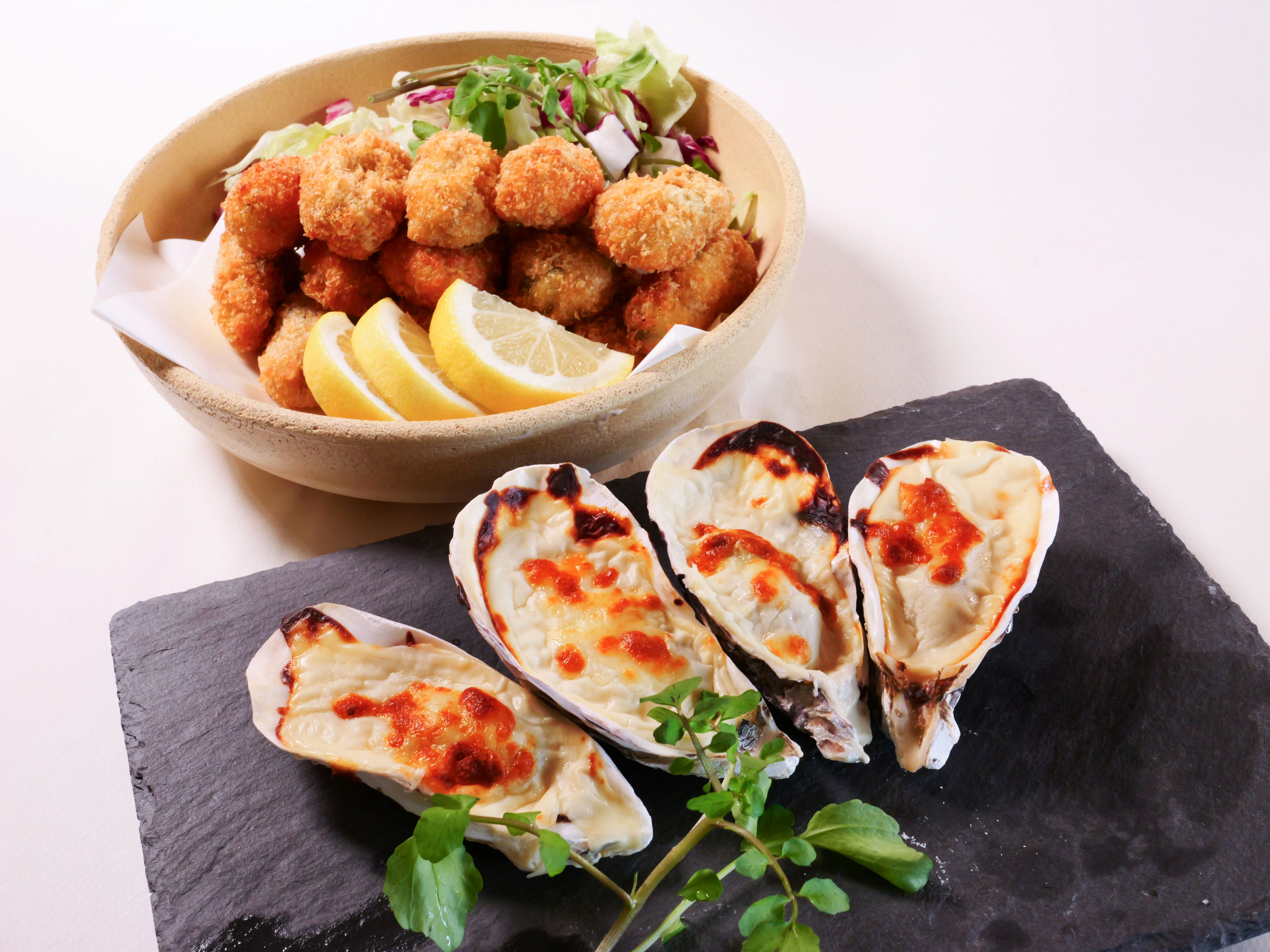 かなわ かきフライとかきグラタン