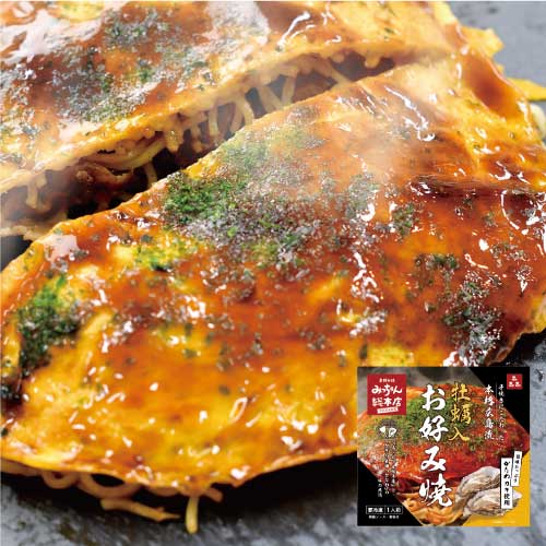 かなわの牡蠣入りお好み焼き