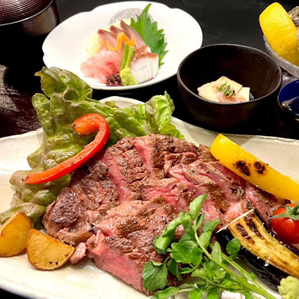 峠下牛ヒレステーキ御膳