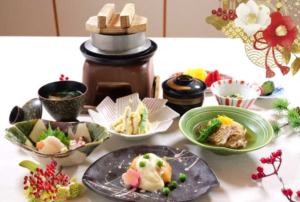 かき船如月季節料理ディナー